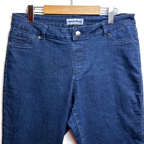 Nygard Dark Wash Stretch Demin Ankle Jeans Sz 14 EUC - Picture 3 of 6